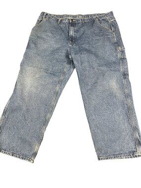 Rural King Mens Blue Denim Carpenter Jeans Size 46x29
